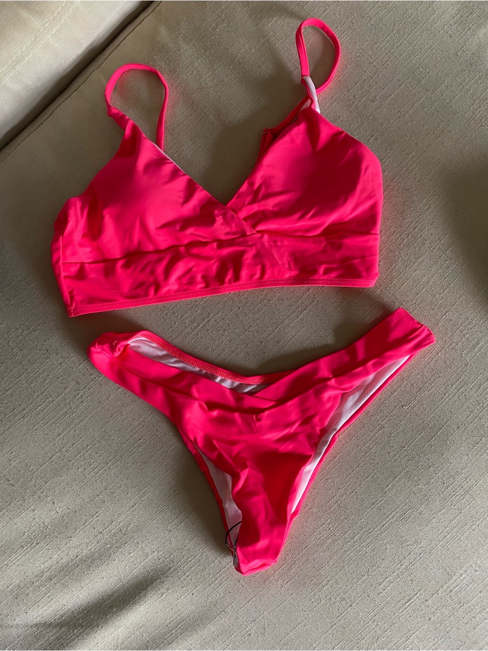 Hot Pink Two-Piece Bikini Set